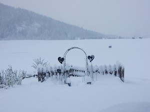 Wintereinbruch im April in Reit im Winkl