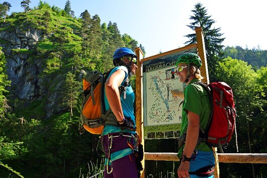Hausbachfall Klettersteig Reit im Winkl