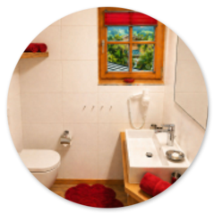 Romantische Zwei-Raum-Ferienwohnung Geigelstein im Gästehaus Schönfeld
